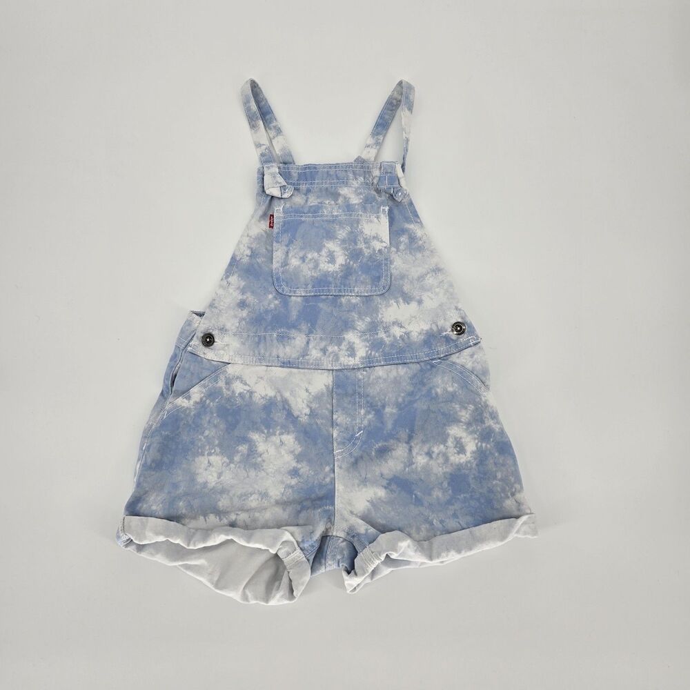 Girls Levis Bleach Dyed Shortalls 10